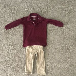 Tommy Hilfiger Maroon Kids Polo Shirt